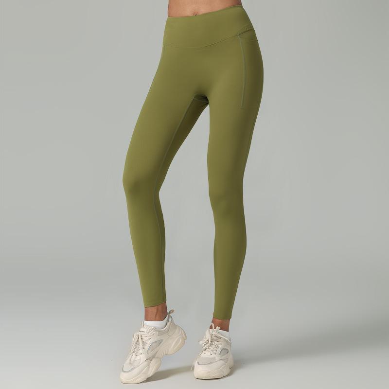 Lycra yoga pants women's trousers high waist peach hip lift sports fitness pants no embarrassment line quick-drying leggings