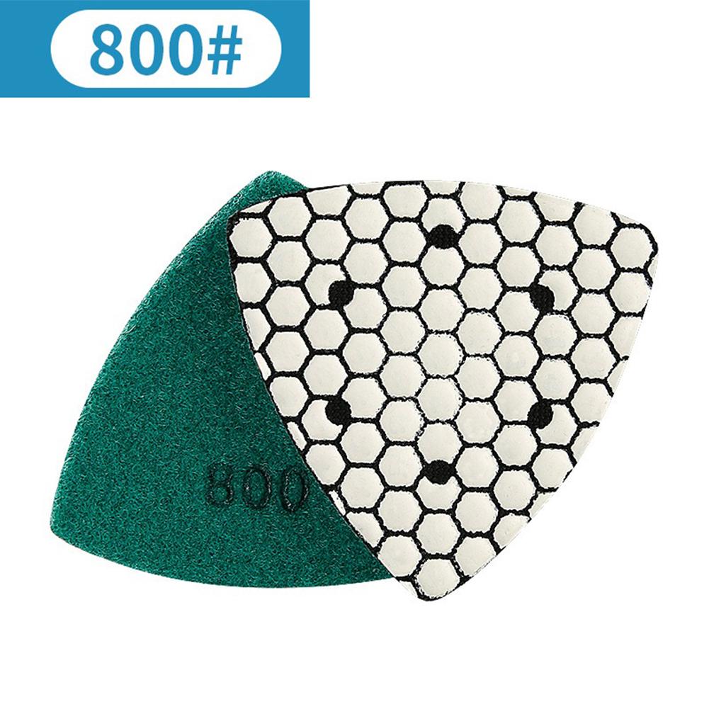 Triangle Diamond Polishing Pads Granite Marble Stone Excellent Gloss Good Durability Granite Marble Concrete Stone Sanding Pads