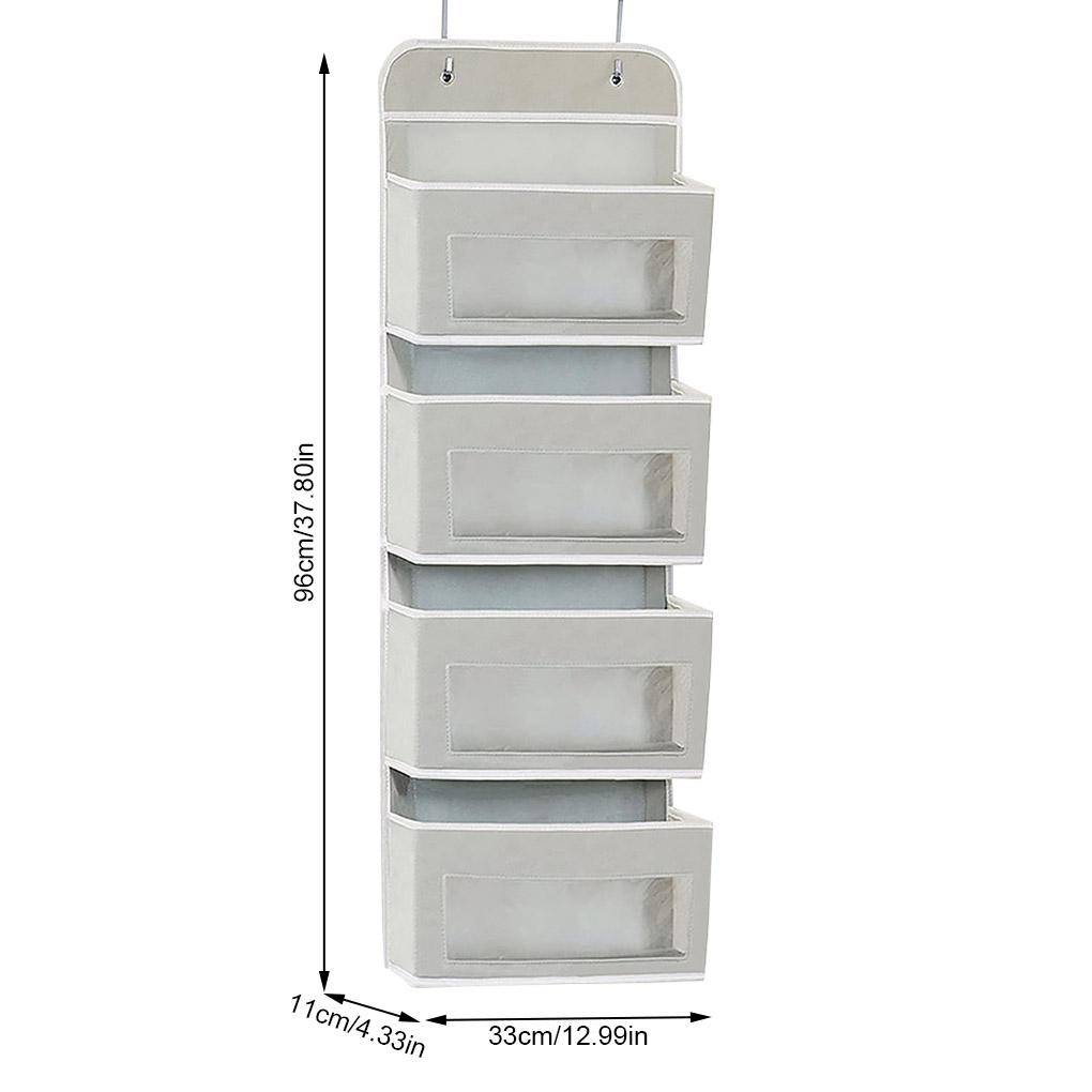 Over Door Hanging Storage Bag 6 Pouch Bedroom Socks Mesh Pocket Holder Closet Household Playroom Organizer Accessories