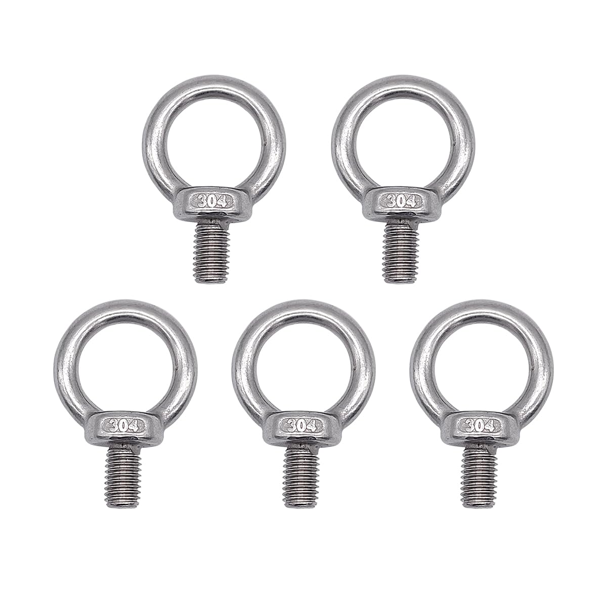 

simPLEISURE Set of 5 Eyebolts, M8, (ya010017d01n0)