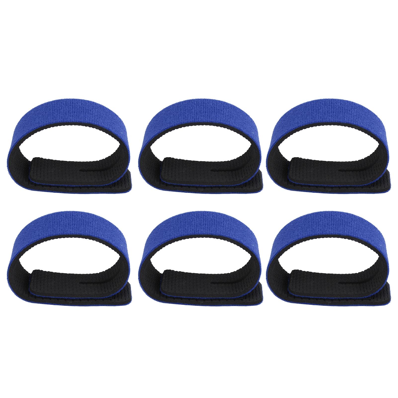 

10 шт. Ремни для удилищ Эластичные ремешки Рыболовные стяжки Кабельные стяжки для кастинговых, спиннинговых и нахлыстовых удилищ Держатели ремешков Синий синий