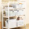 Household Storage Boxes, Storage Containers for Snacks, Toys, Plastic Storage Baskets, Dormitory Desks Organizer for Book