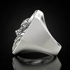 Men's Vintage 925 Silver Wolf Head Body 18k Gold Plated Ring Gift Party Jewelry Ring