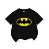 Summer Candy Colored Children's T-shirt New Batman Superman Pure Cotton Cartoon Printed Parent-child Casual Fashion T-shirt
