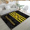 Borussia Dortmund Personalized Name Floor Rug Office Rug Perfect for Hallway Dining Room Dormitory Playrooms Antislip Carpet Decorate Offices