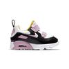 Nike Air Max 90 Hook Loop Low Top Running Shoes Black Pink Infant Toddler (Unisex) Toddler Shoes 881924 022