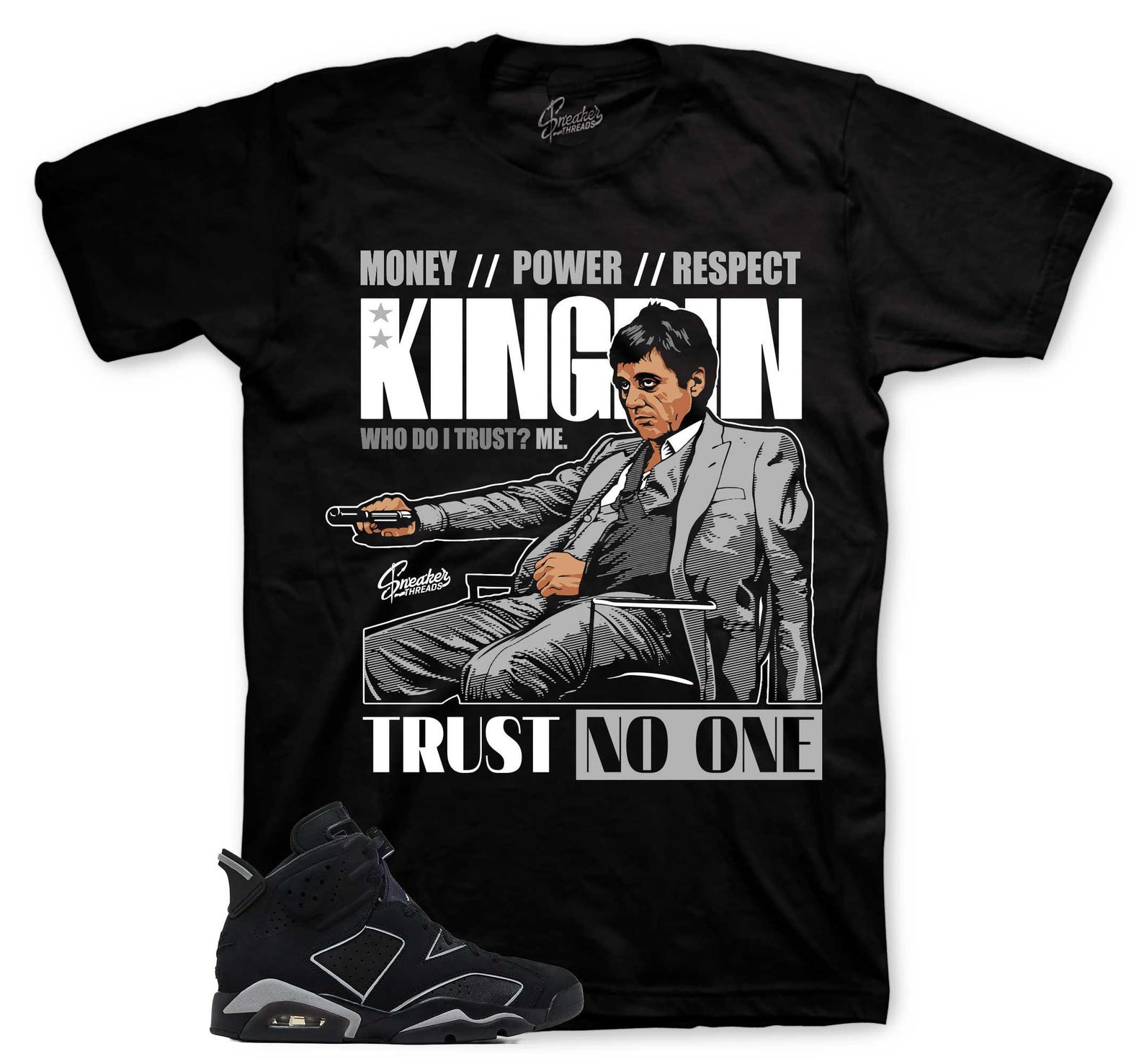 T-Shirt To Match Retro 6 Cap & Gown - Trust Issues Shirt 3XL