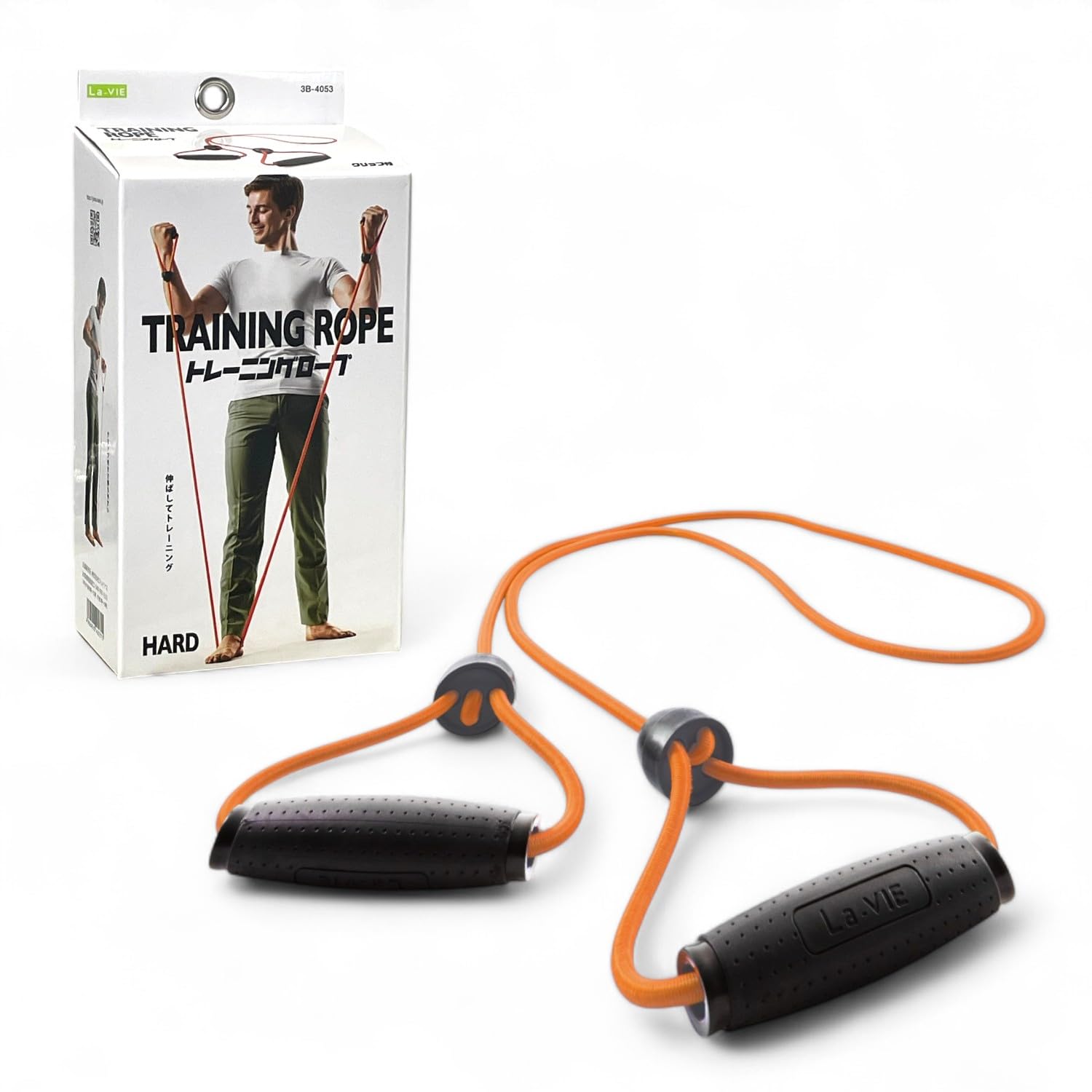 

La-VIE Hard Training Rope with Handle, Stretch Tube for Strength Training, 3B-4053 [Genuine Manufacturer Product]