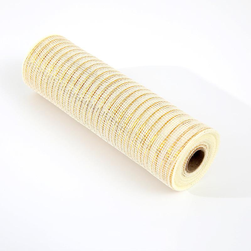 European & American Style Decorative Christmas Mesh Ribbon for Tree and Boutique Use