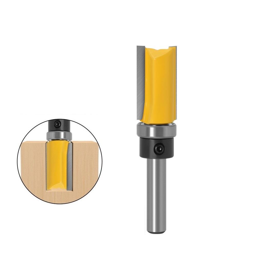 Holzbearbeitungsfräser 8mm Schaft Gerader Schaftfräser für Schablonenbearbeitung und Fräsarbeiten aus legiertem Stahl