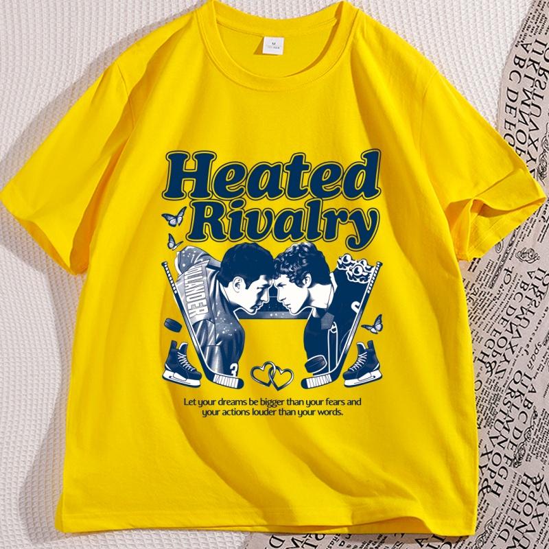 

Heated Rivalry Ilya Rozanov Tshirts Women Pure Cotton Novelty Top O Neck Tees Short Sleeve Clothes New Arrival T Shirt Unisex 3XL