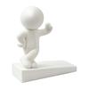 Jijijing Burr-free Doorstop, 3D Printed Stable Door Stop, One-Piece Molding Stopper, Kicking Man Design Doorstop Protects Walls Furniture