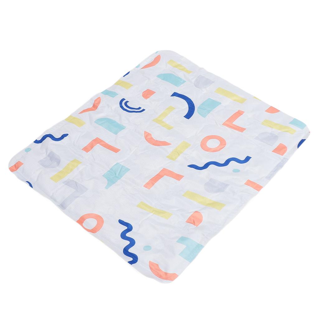 Pet Cooling Mat Portable Comfortable Dog Summer Sleeping Cool Bed with Neck Support for 7.5 to 15