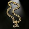Queen Crown Hip Hop Zinc Alloy Full Diamond Pendant Necklace