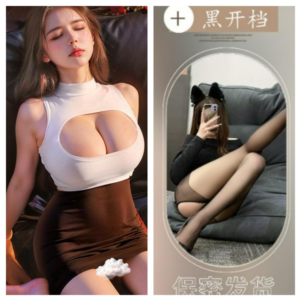 Large Size Erotic Underwear Secretary Outfit Sexy Exposed Hot Girl OL Tight Super Short Hip Skirt Pure Desire Wind Fat MM