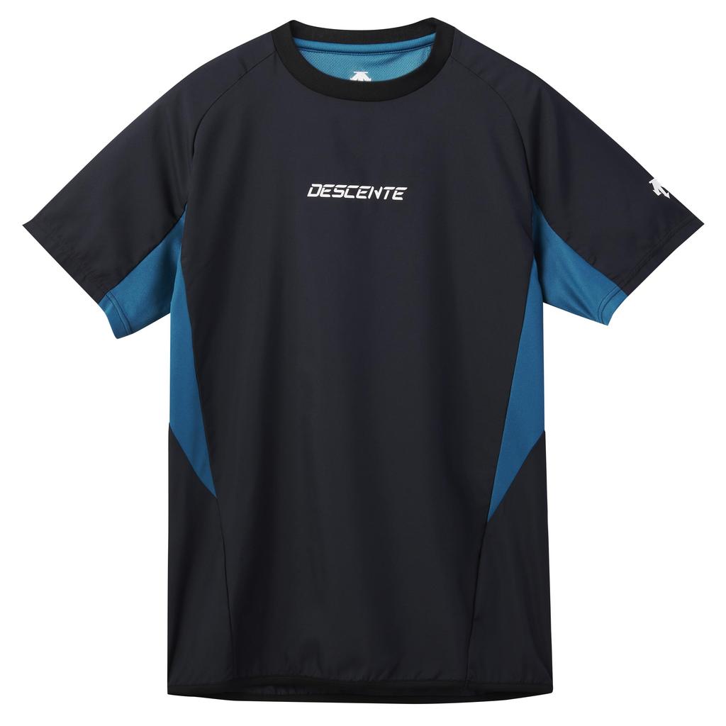 [Descente] Short-sleeved volleyball training jacket DV5SWB02U_BK00_S