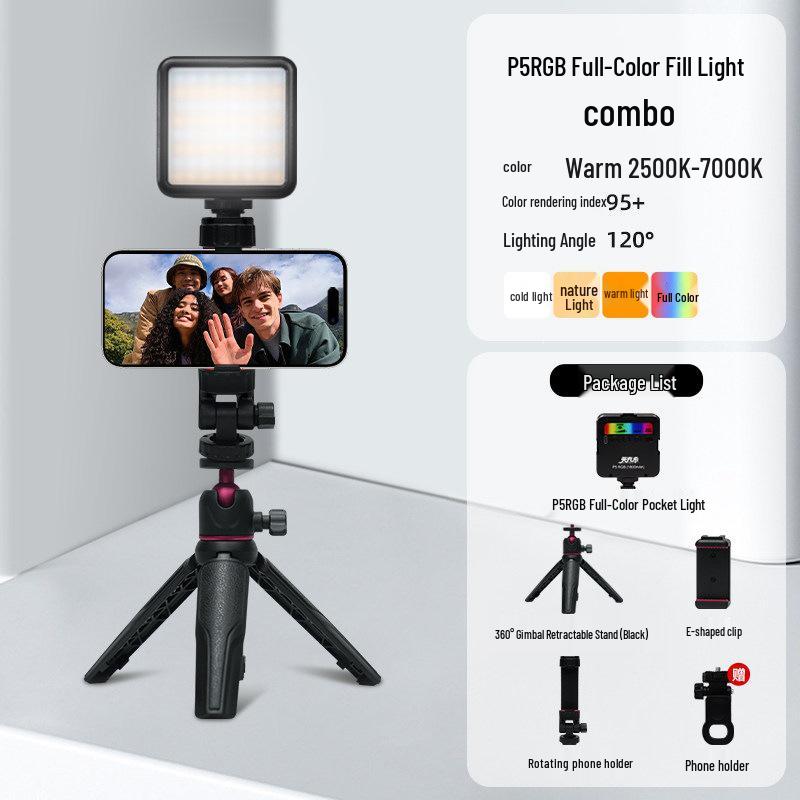Yingkexi Mini RGB DSLR Camera Fill Light for Photography & Live Streaming