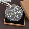 Housewarming Glass Christmas Ornament, New Home Ornament, Christmas Decor, Gifts for New Homeowners, New Home Gift, Festive Decoration Pendants