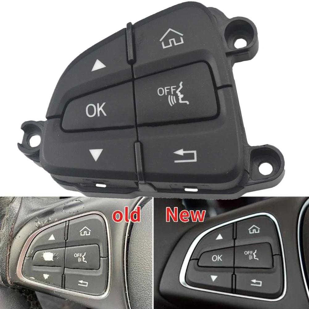 C-Class Control Key Steering Wheel Switch Black High-strength Plastic Nice-touch Finish For Benz W205 2015-2018
