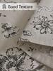 1pc Small Window Curtains for Bedroom Short Curtain for Bathroom Living Room, Peony Print Through Rod Blackout Curtains (95%)
