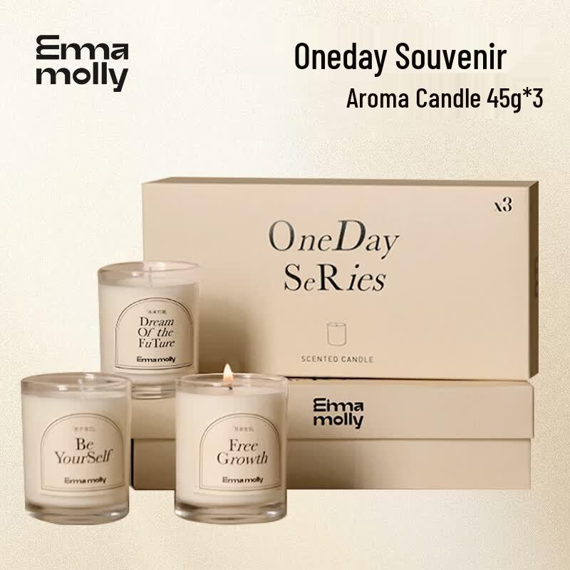 EMMA MOLLY Scented Candle 3-Pack Gift Box