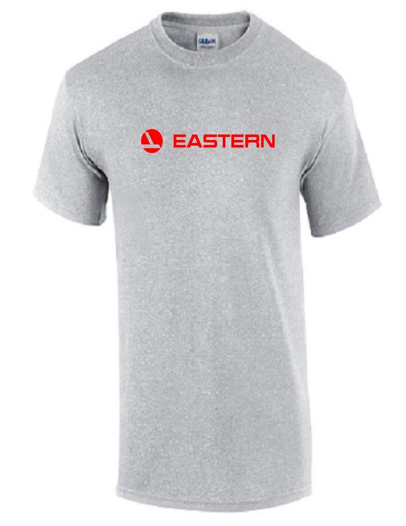 Eastern Airlines Red Retro Logo Shirt Aviation Geek Sport Gray T-Shirt S-5XL S