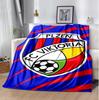 Fc Viktoria Flannel Blanket Soft Warm All-Season Throw, Design for Camping, Car Travel, Hiking Sofa, Bed, Office Perfect Gift for Parties
