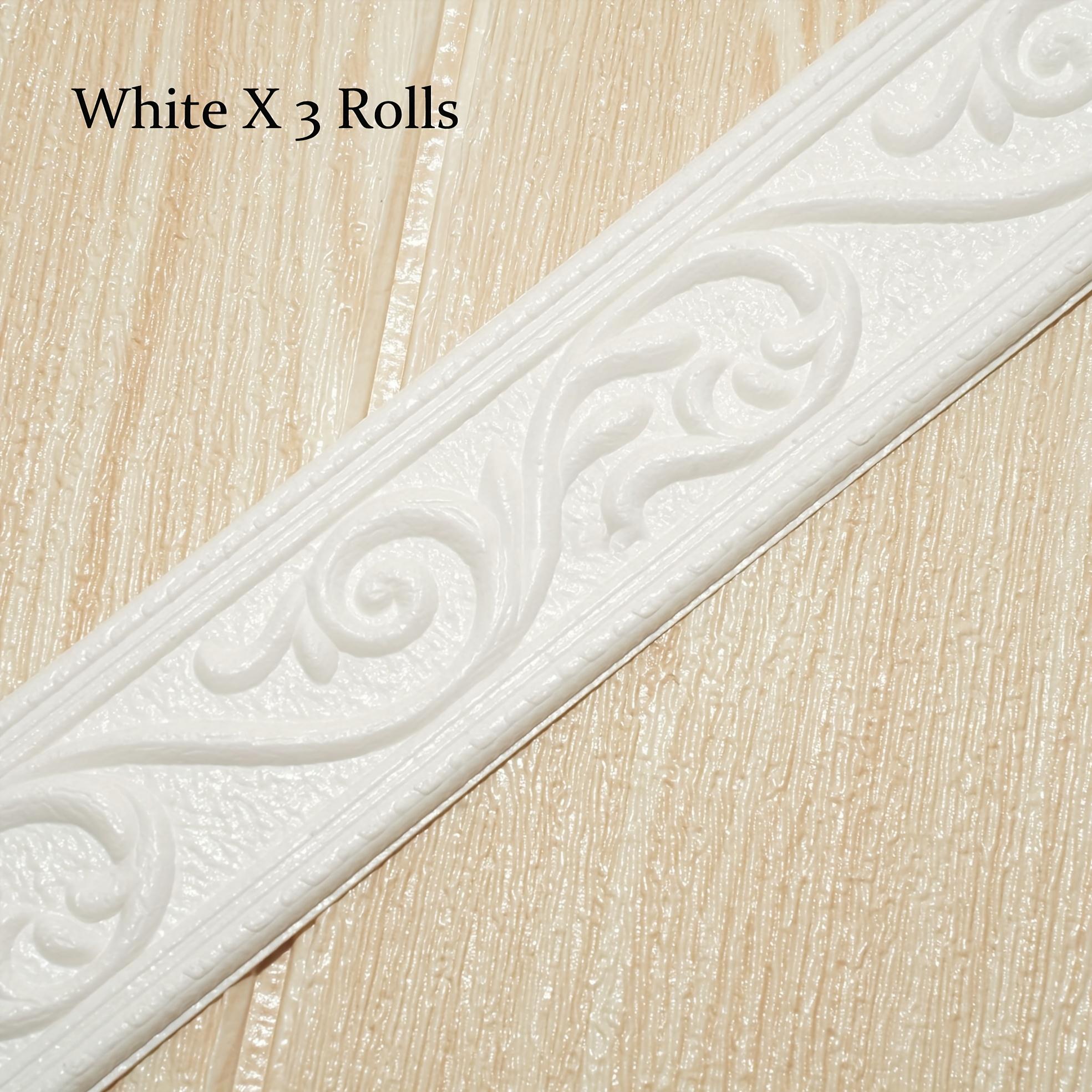 

2.3m Self-Adhesive Waterproof Wall Skirting Trim | Home Decor Border for Bedroom, Bathroom & Living Room