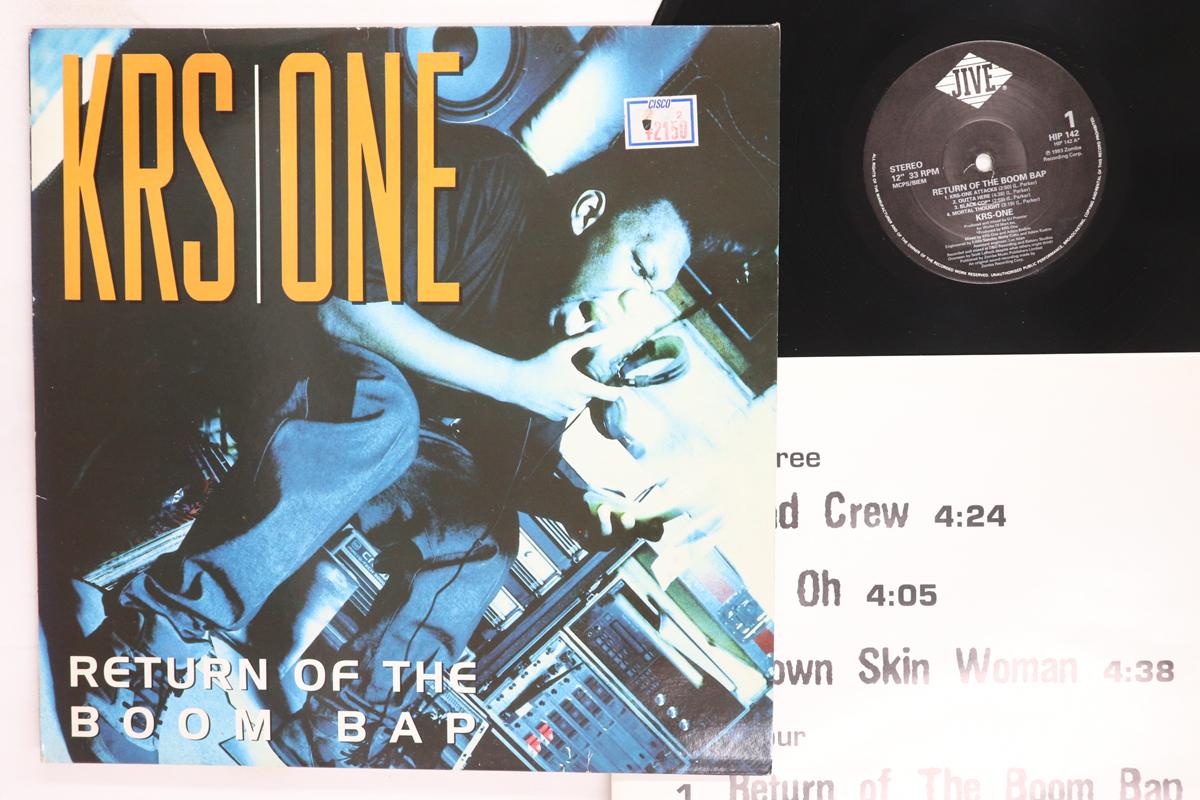

LP Record KRSONE Return Of Boom Bap HIP142 JIVE 1993 UK Rap HipHopRB Used