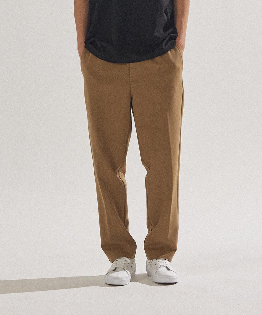 PALAP Unisex Essential Tapered Elastic Waist Slacks Pants_Pl24F7Pt013_Dbe
