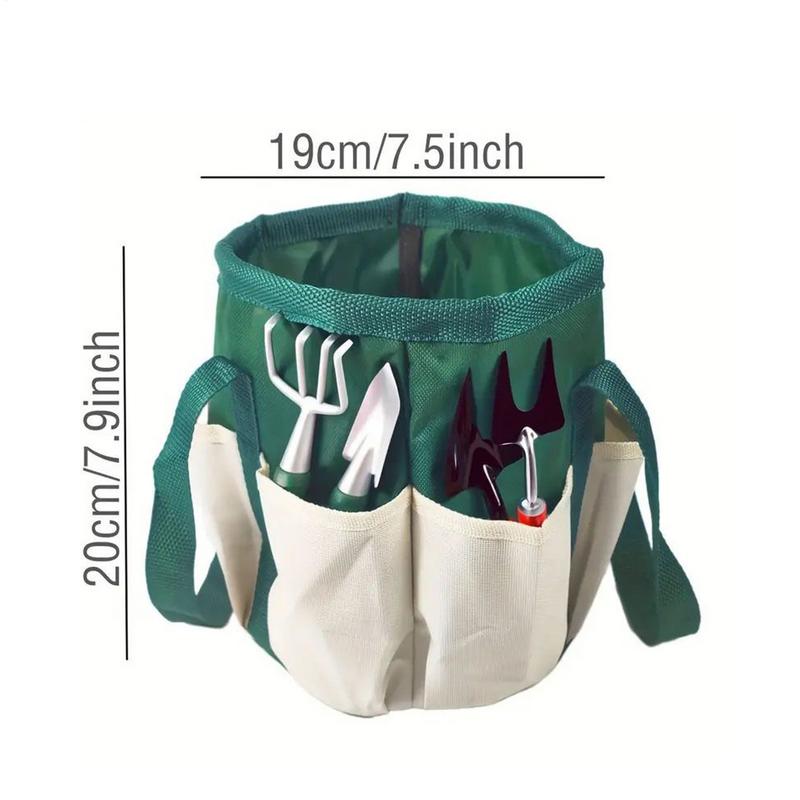 Garden Tool Bag Waterproof Home Organizer Bucket Gardening Organizer Carrier Buckets With Multiple Pockets Tool Storage Bag For