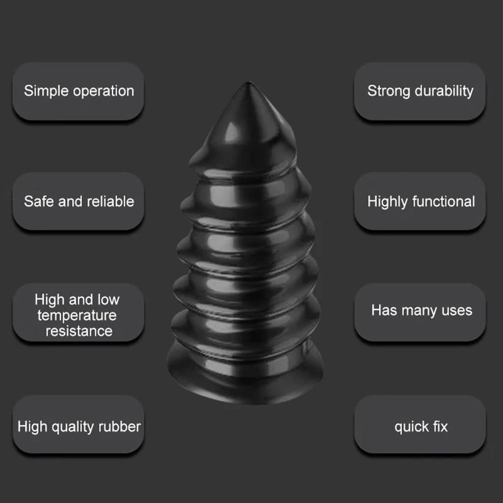 Car Tyre Repair Rubber Nail Car Wheel Punctures Screws Car Tire Repair Kit Car Motorcycle Tire Puncture Repair Screws Tool Valve Stems 1