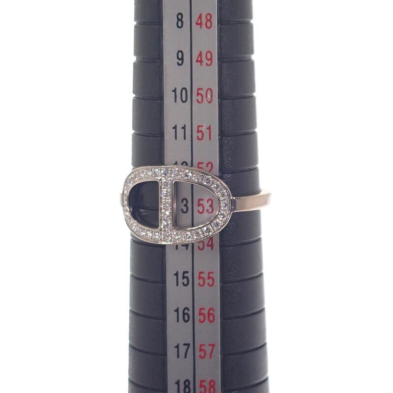 HERMES H122605B #13(JP Size) ring K18WG K18 white gold Women