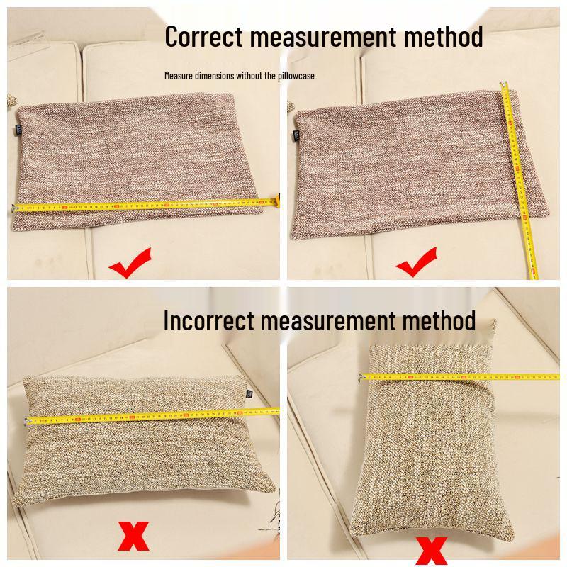 Corduroy Lumbar Throw Pillow with Removable & Washable Cover