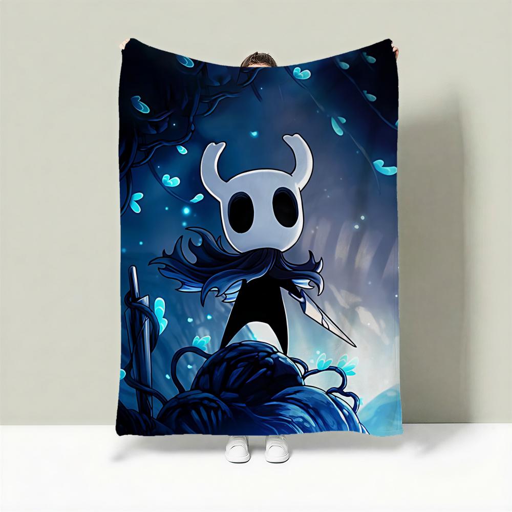 Game H-Hollow Knight Throw Lightweight 240g Flannel Blanket Soft Skin-friendly for Summer Cooling 75cmx90cm