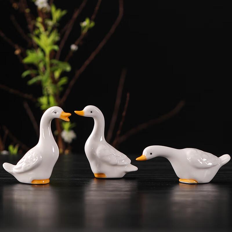 Miling Ceramic Duck Bonsai & Landscape Ornament Set