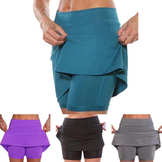 Trendy Athletic Shorts Skirt Stretchy 
