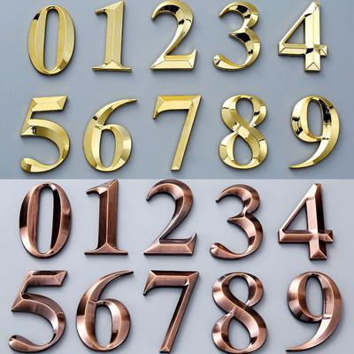 Door Address Home Living Digits Sticker House Hotel Party Number Plate Sign Modern Number  Jewelry Accessory
