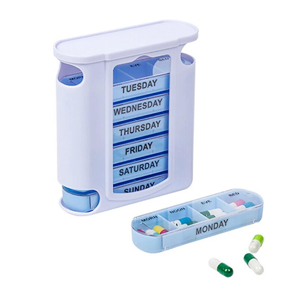 7 Days Pill Medicine Box Weekly Monthly Tablet Holder Storage Organizer Container Case Pill Box Splitters Pharmacy Pill Case