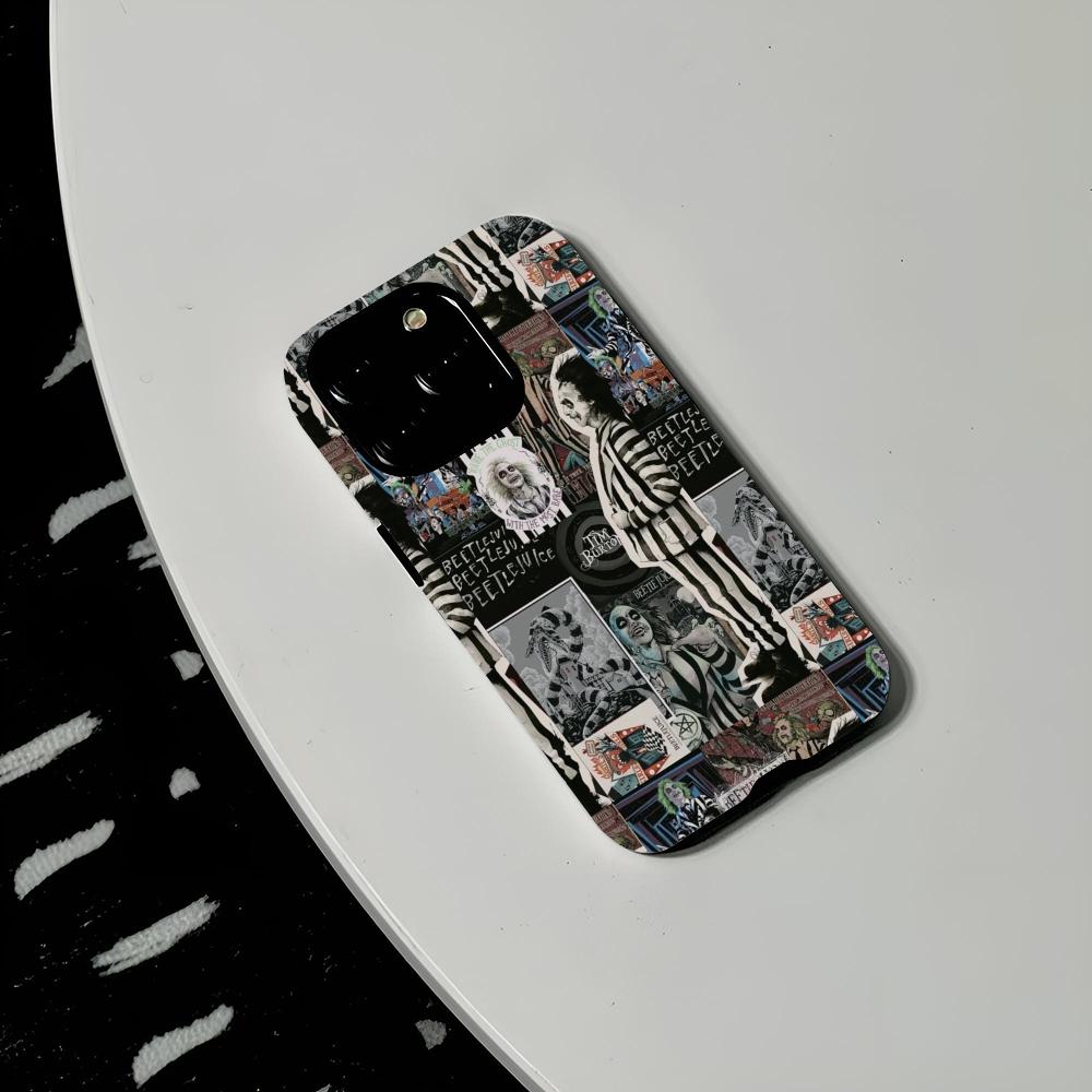 All Of Tim Burton Phone Case Hard PC For IPhone 16Promax 17 16 15 14 13 12 11 Pro Max Plus Glossy HD Cover