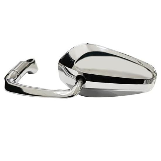 

MIRAX Motorcycle Euro Left and Right Universal Compatible with Right and Left Threads Mirror, Hexagonal, Compatible, 10mm, Chrome, Fit,