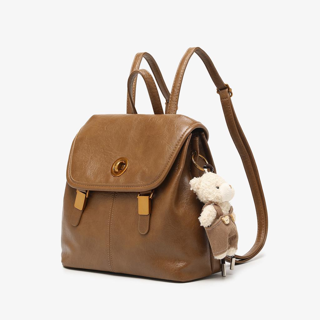 A Retro College-style Commuting Backpack with A Niche and High-end Feel, A Casual Hand-held Small Backpack