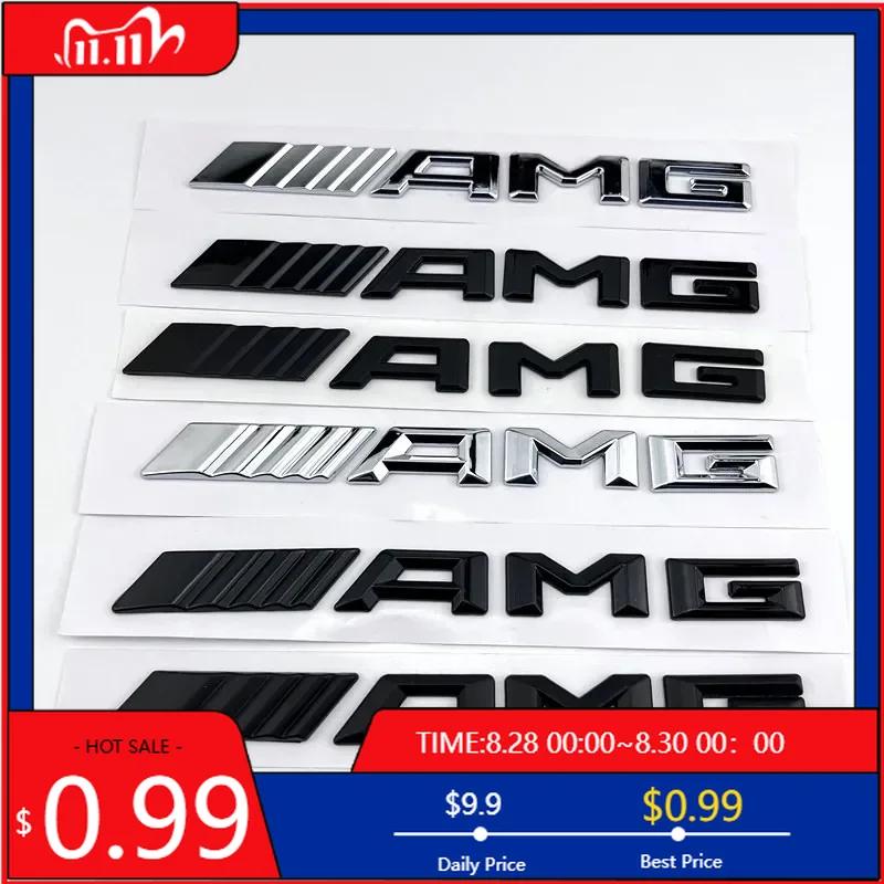 GLC GLB 3d ABS Black Logo AMG Emblem Letters Car Trunk Badge For Mercedes Benz W204 W205 W176 W177 W212 W213 AMG Sticker Access