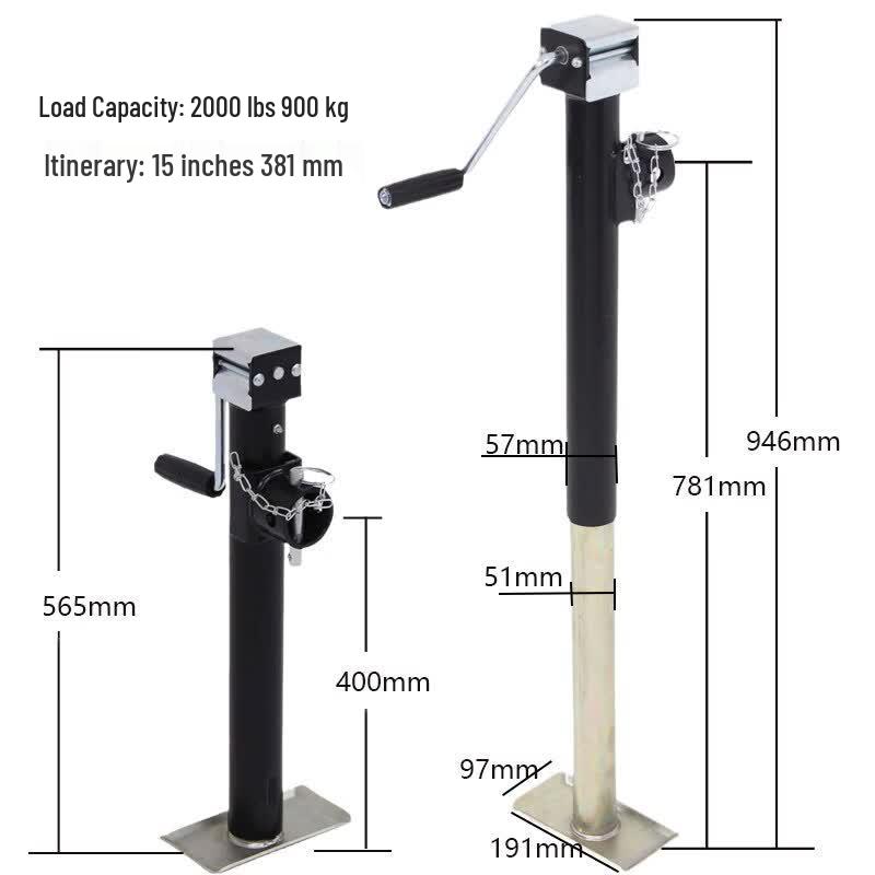 Aokewen RV Trailer Hand Crank Jack Stand