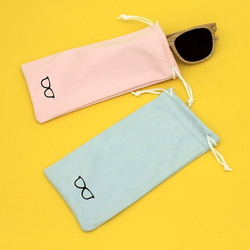 Microfiber Glasses Cloth Storage Bag Dustproof Myopia Glasses Case Eyewear Protector  Men Women