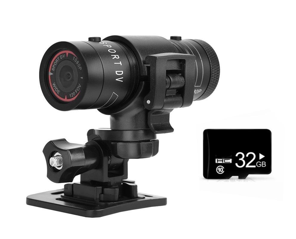 F9 HD Action Camera & Flashlight Helmet for Outdoor & Dash Use