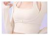 Women's Two-Piece Fitness Yoga Top with Removable Chest Pad and Buckle