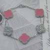 New Shiny Four-leaf Clover Bracelet Five-flower Fashion Sense Hand Jewelry Simple Jewelry