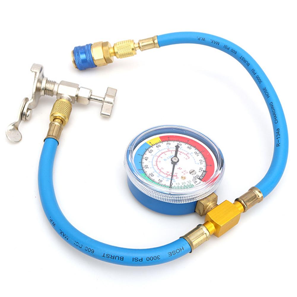 AC U Charge Hose With Gauge A/C R134A Charging Hose Auto Maintenance Efficient Charging High-quality Materials