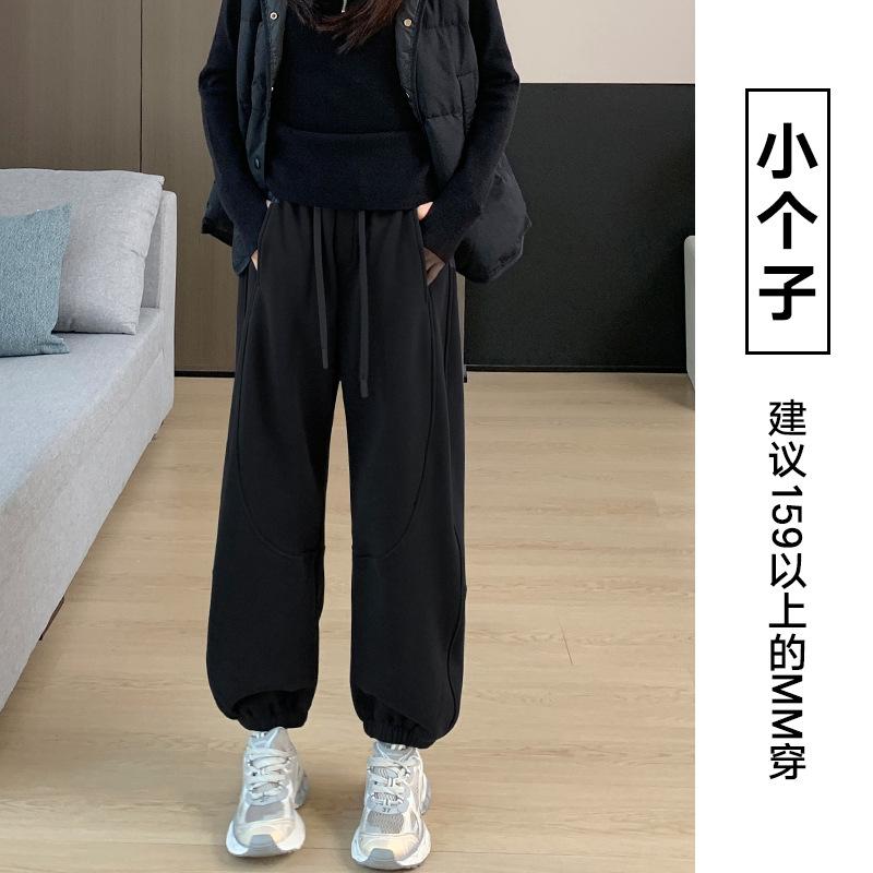 

Премиальные серые вельветовые спортивные штаны на кулиске, осенне-зимние, маленькие повседневные штаны, новые детские спортивные штаны-шаровары S